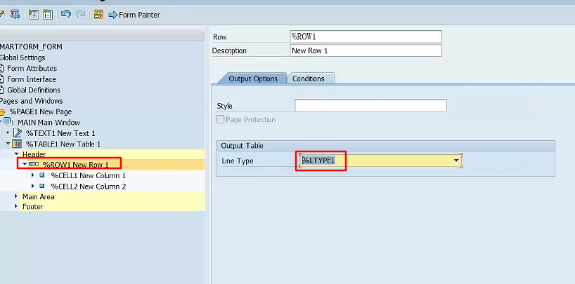 8.Smartform_表对象_设置line type